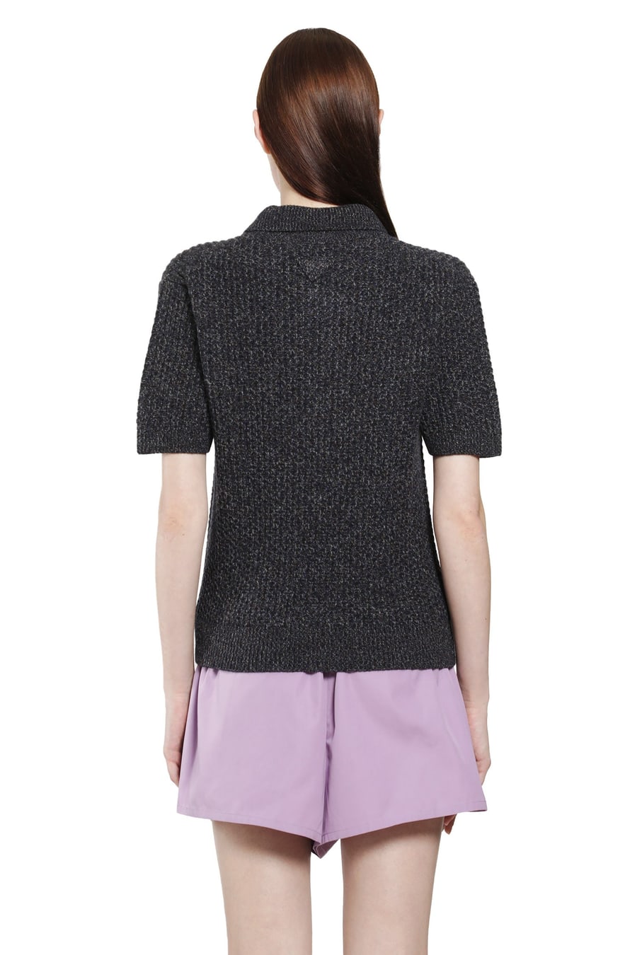 Prada Wool Cashmere Knit Polo, view 4