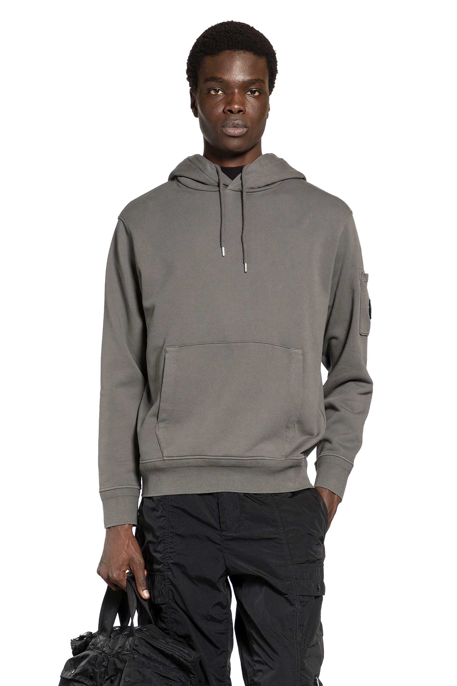 C.P. Company Cotton Diagonal Fleece Hoodie