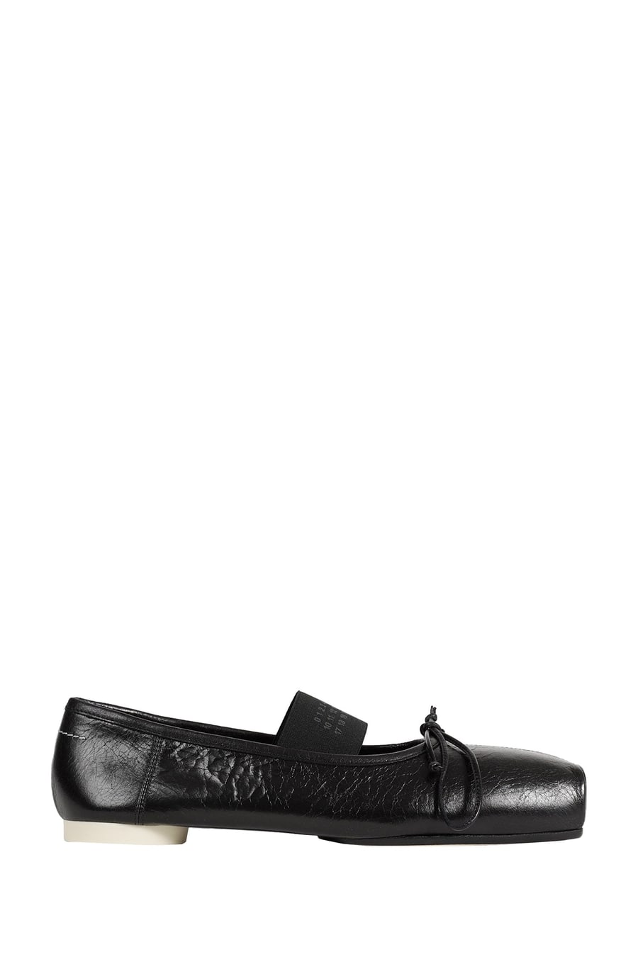 MM6 Maison Margiela Numeric Square-toe Ballerinas