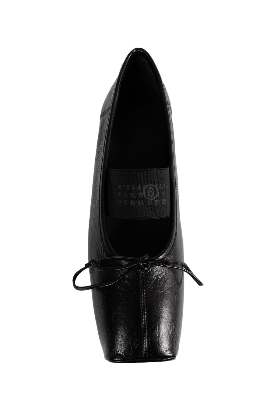 MM6 Maison Margiela Numeric Square-toe Ballerinas, view 5