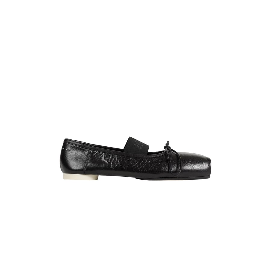 MM6 Maison Margiela Numeric Square-toe Ballerinas, view 8