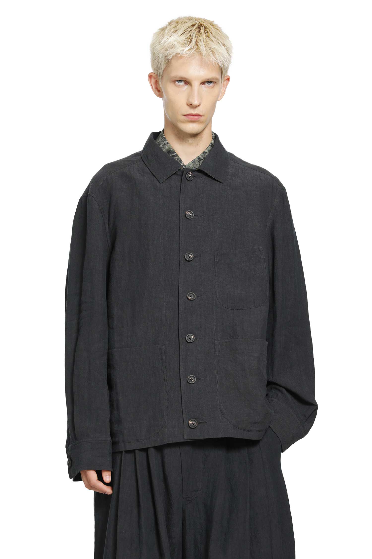 ZIGGY CHEN Spread Collar Chore Jacket