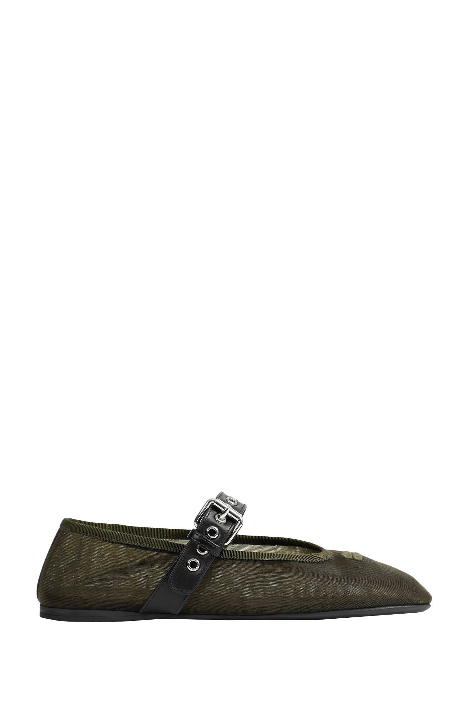 Miu Miu Mesh Fabric Ballerinas