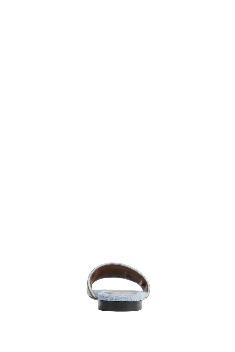 Fendi FF Nylon Denim and Leather Sllides, view 3