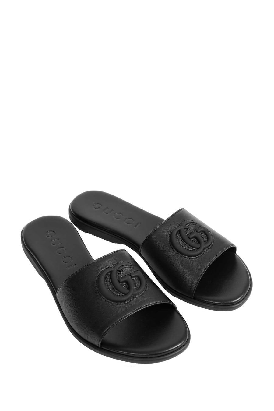Gucci Double G Leather sandals, view 6