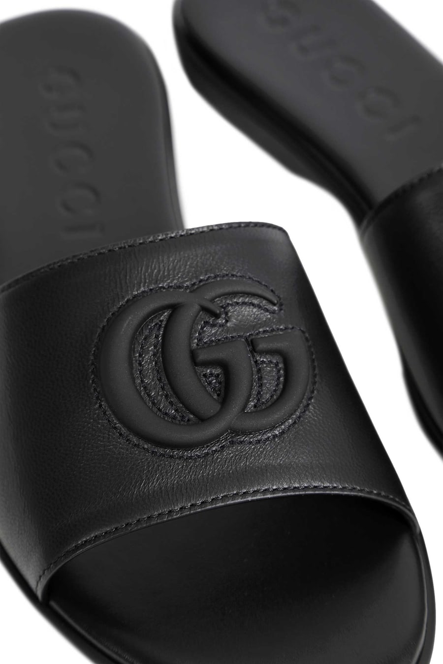 Gucci Double G Leather sandals, view 7