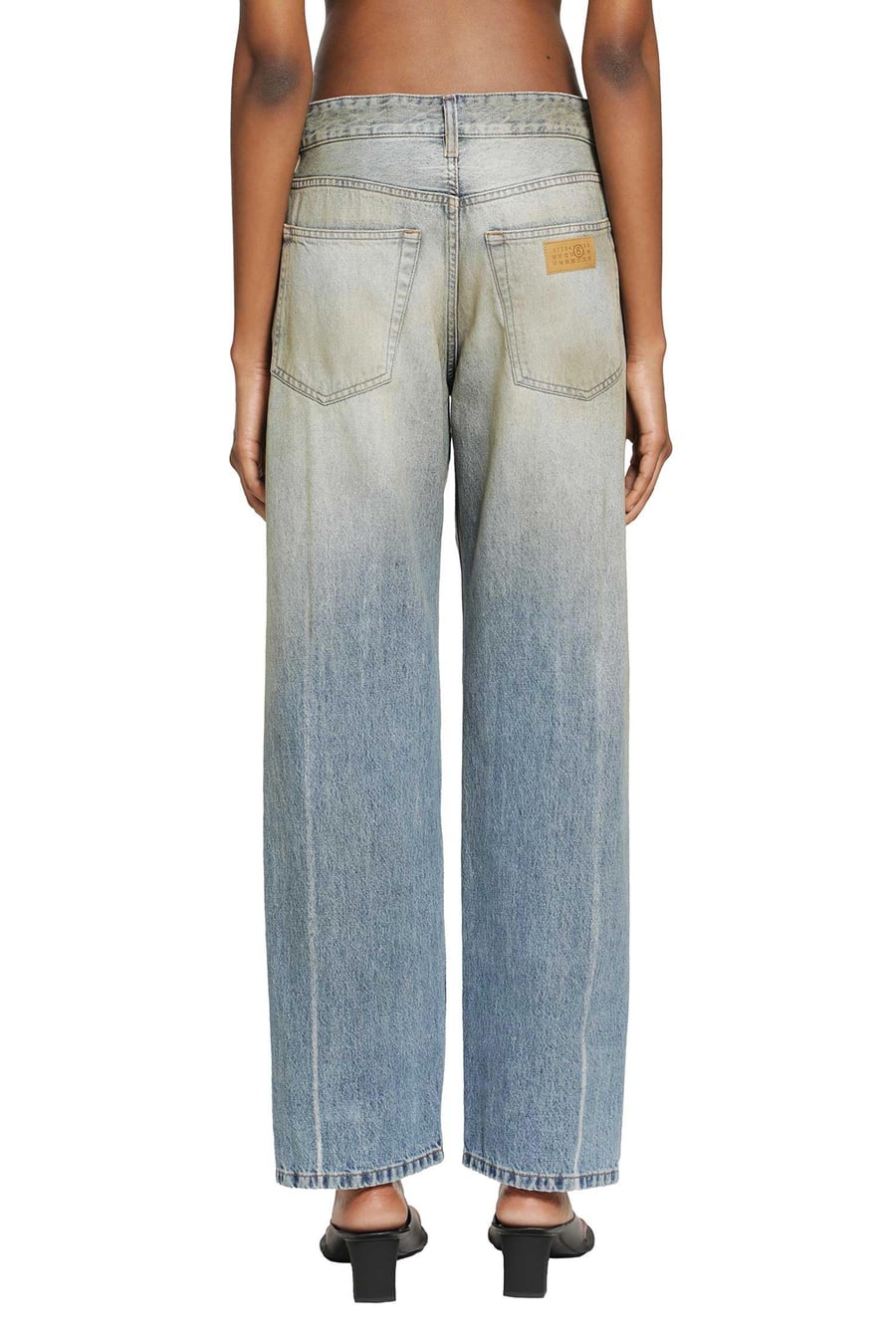 MM6 Maison Margiela Straight Leg Jeans, view 4
