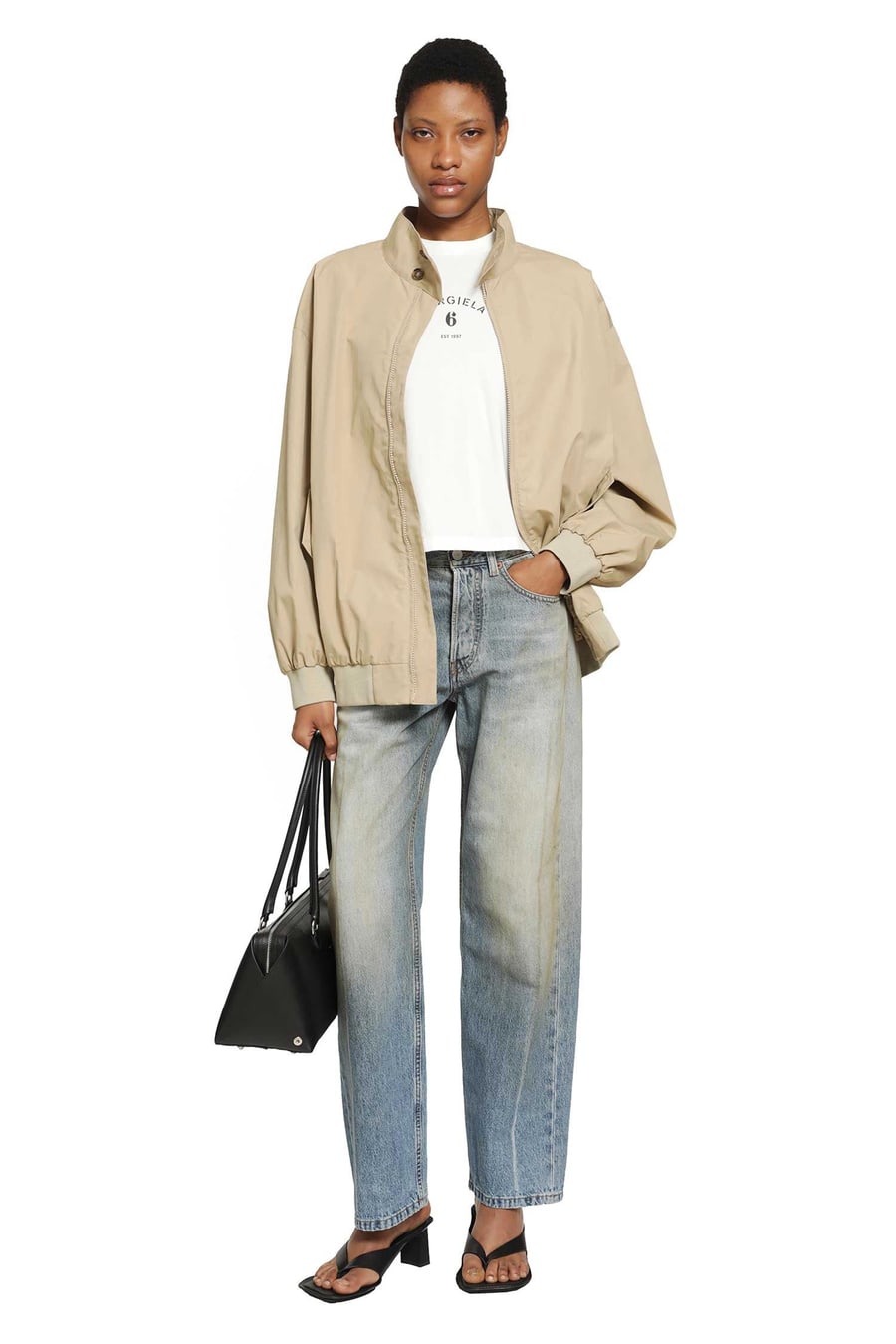 MM6 Maison Margiela Straight Leg Jeans, view 6