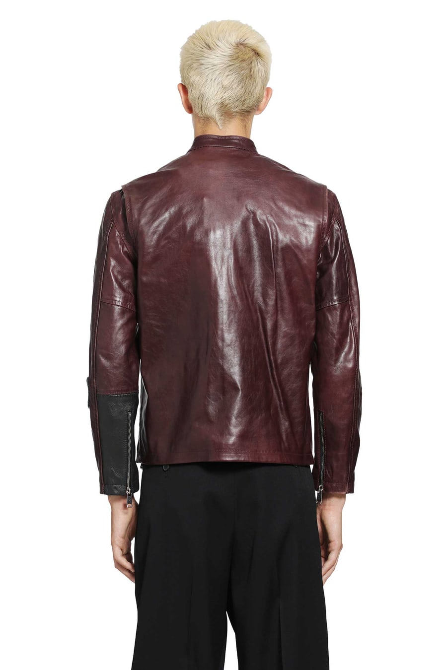 ENFANTS RICHES DÉPRIMÉS Side B Leather Jacket, view 3