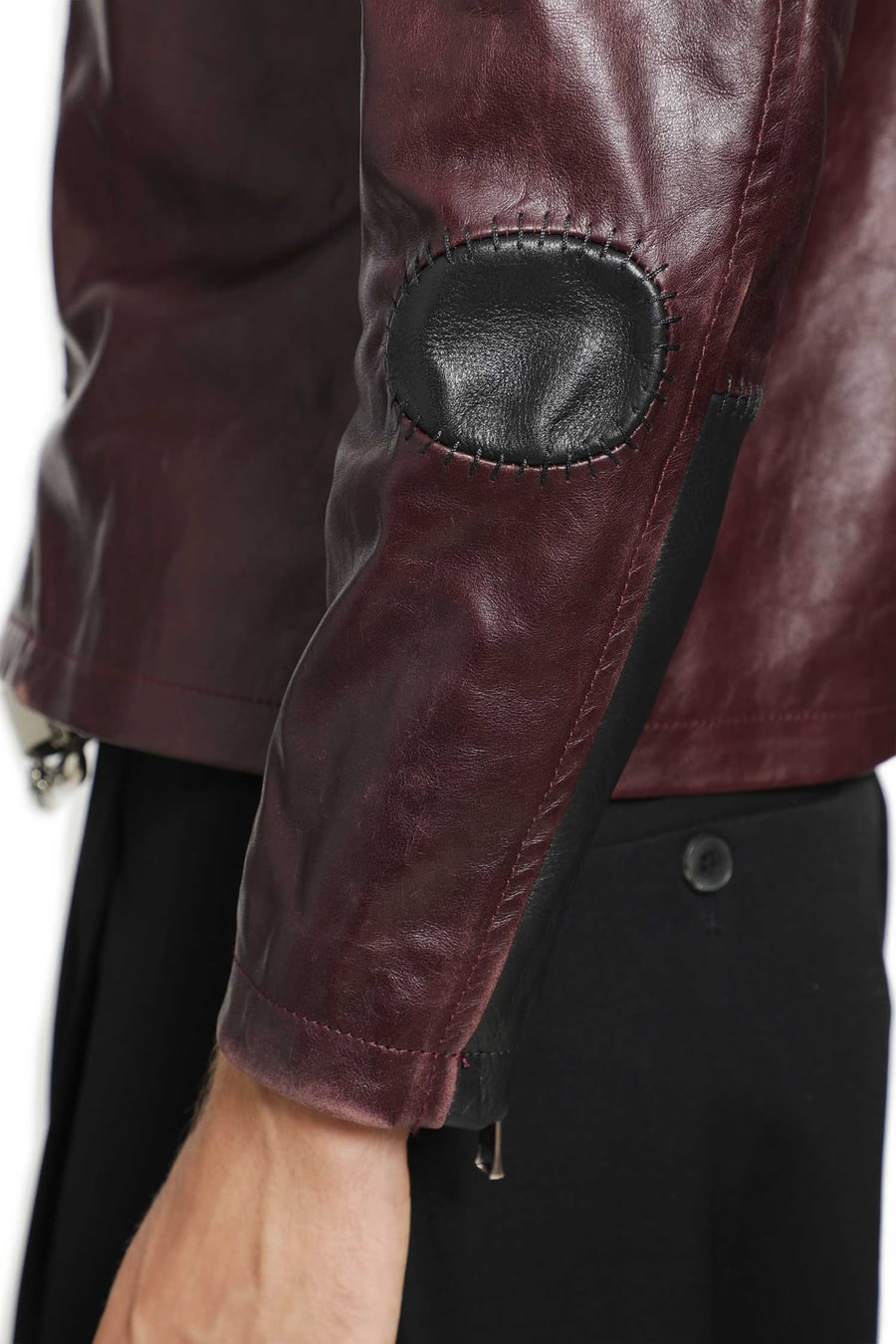 ENFANTS RICHES DÉPRIMÉS Side B Leather Jacket, view 4