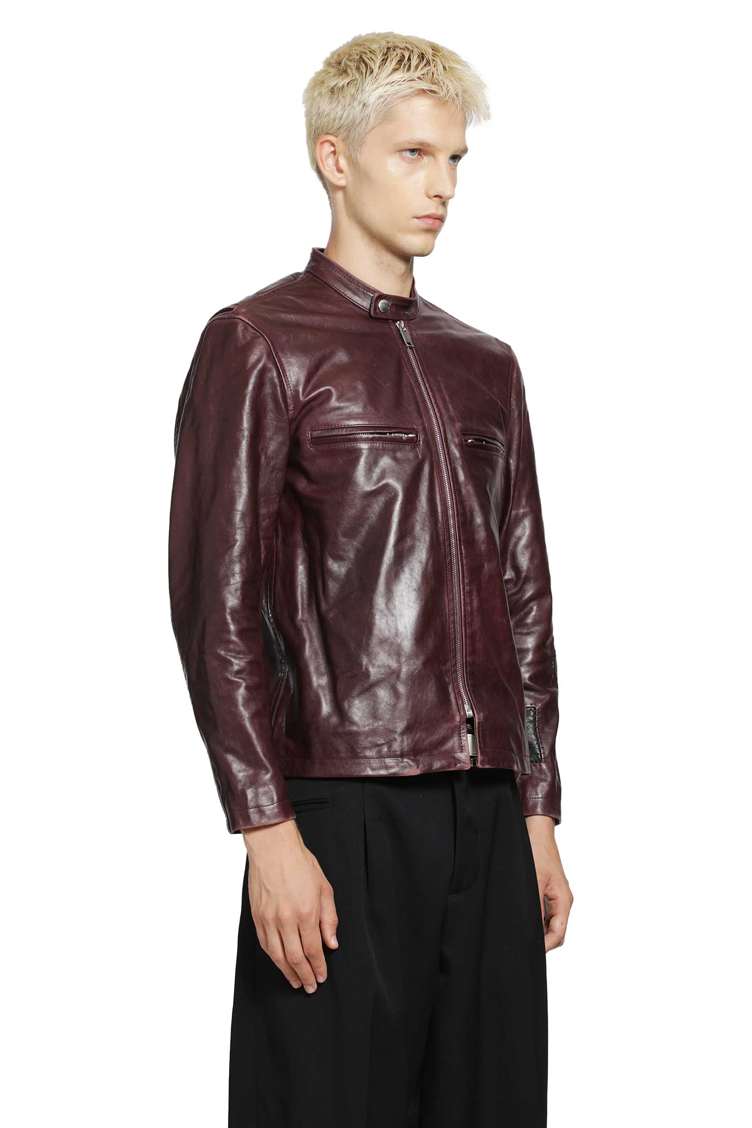 ENFANTS RICHES DÉPRIMÉS Side B Leather Jacket, view 2