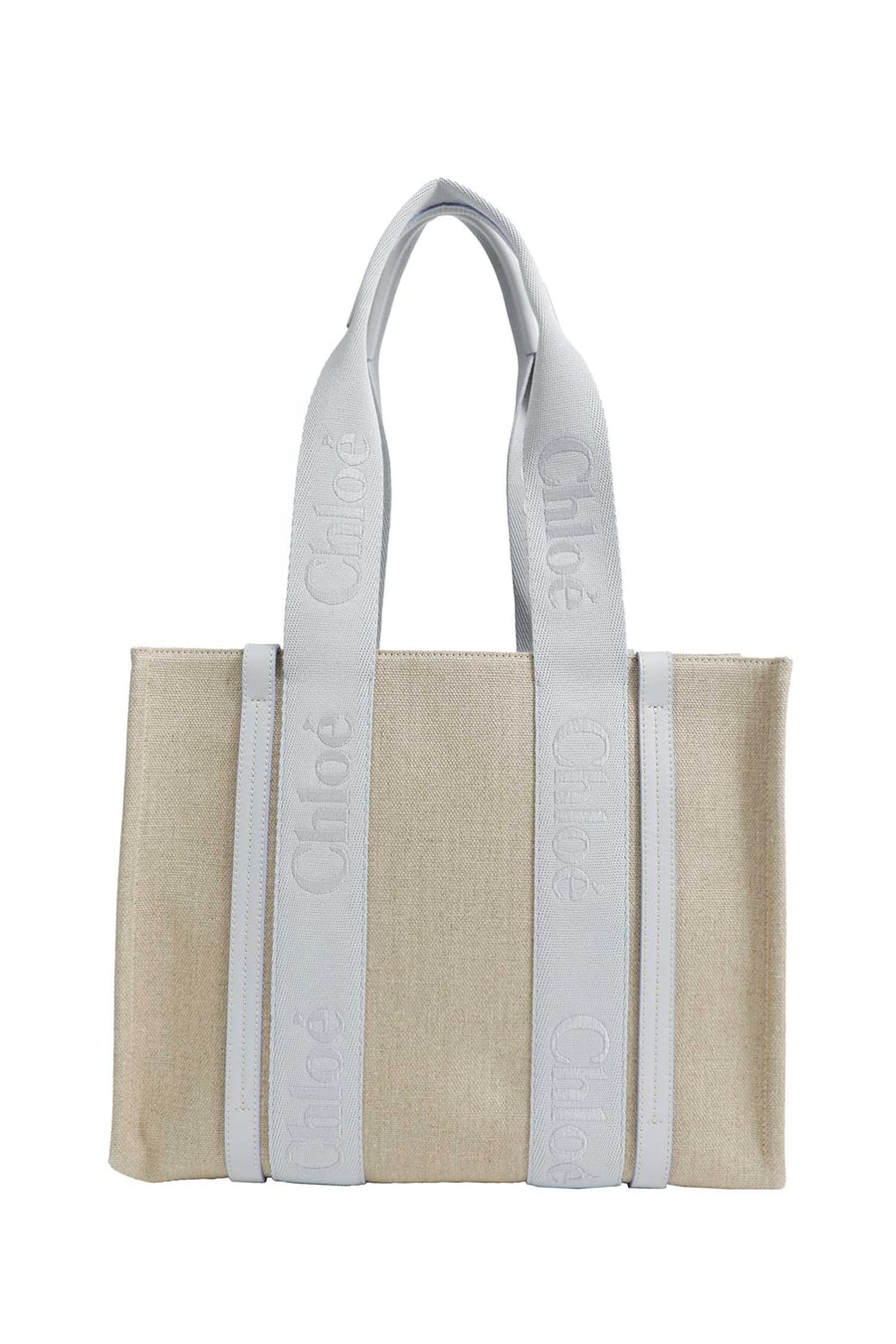 Chloé Woody Tote Bag in Linen, view 3
