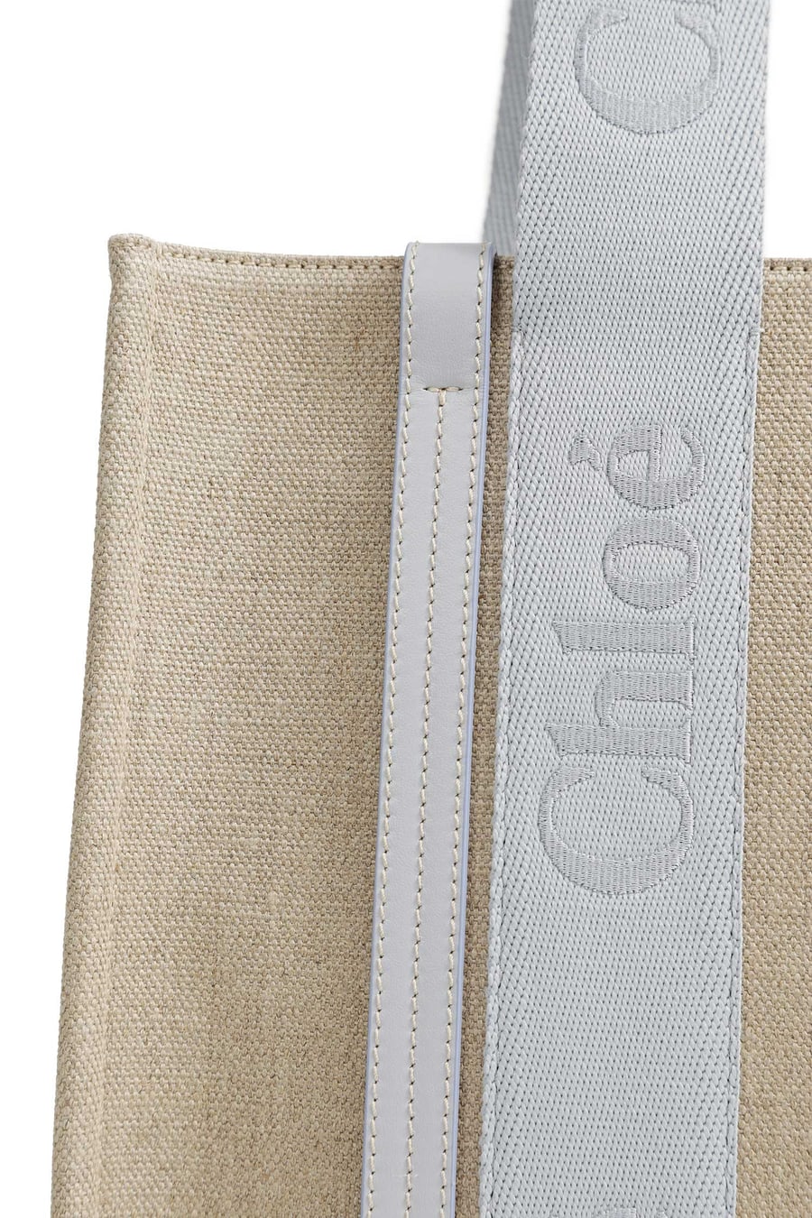 Chloé Woody Tote Bag in Linen, view 4
