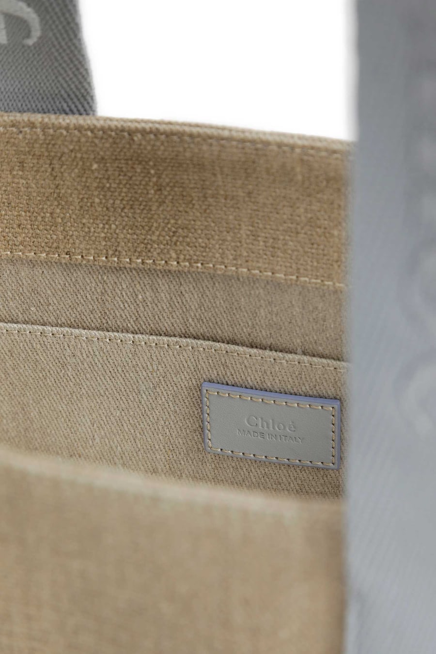 Chloé Woody Tote Bag in Linen, view 5