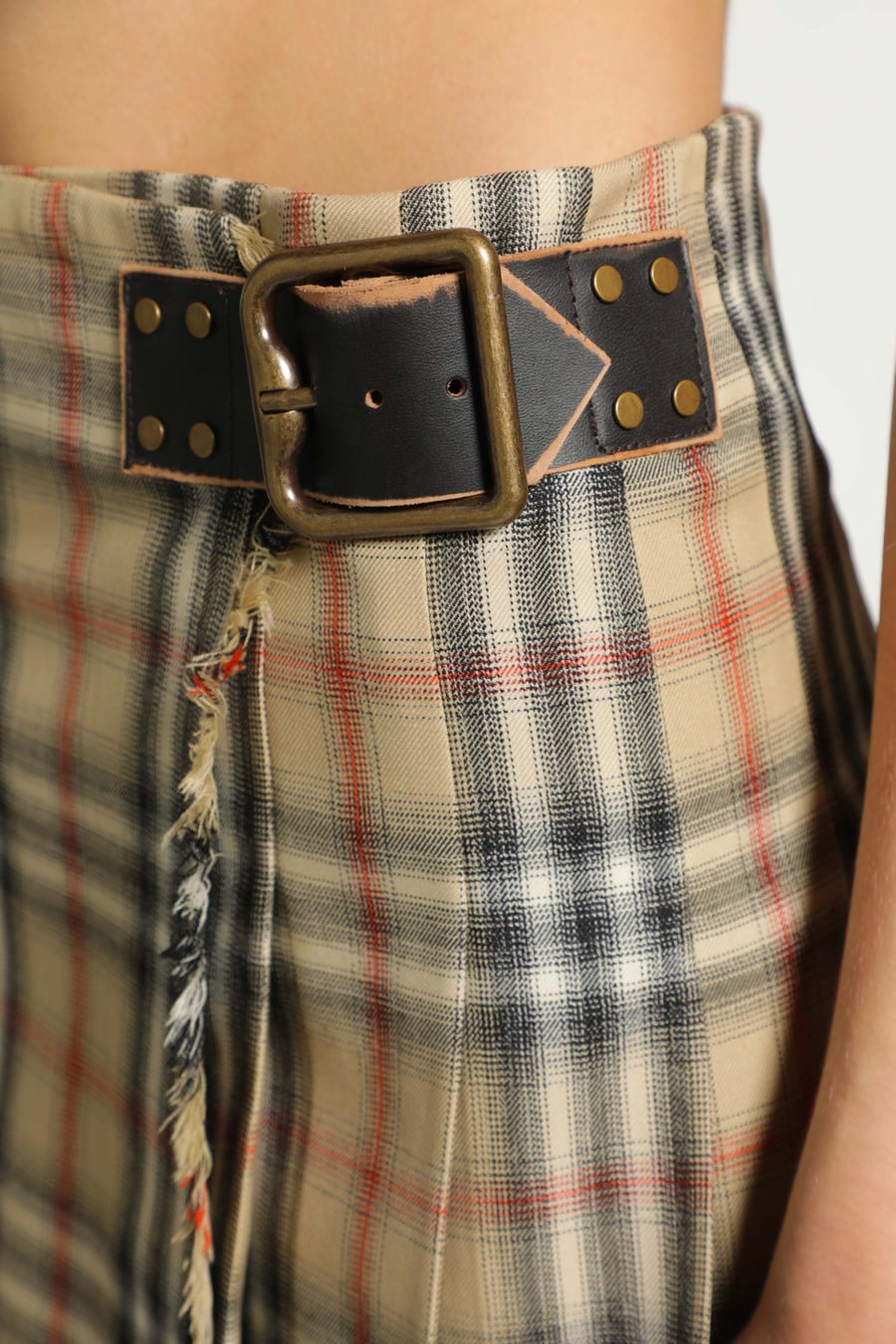 Burberry Check Wool Mini Kilt, view 5