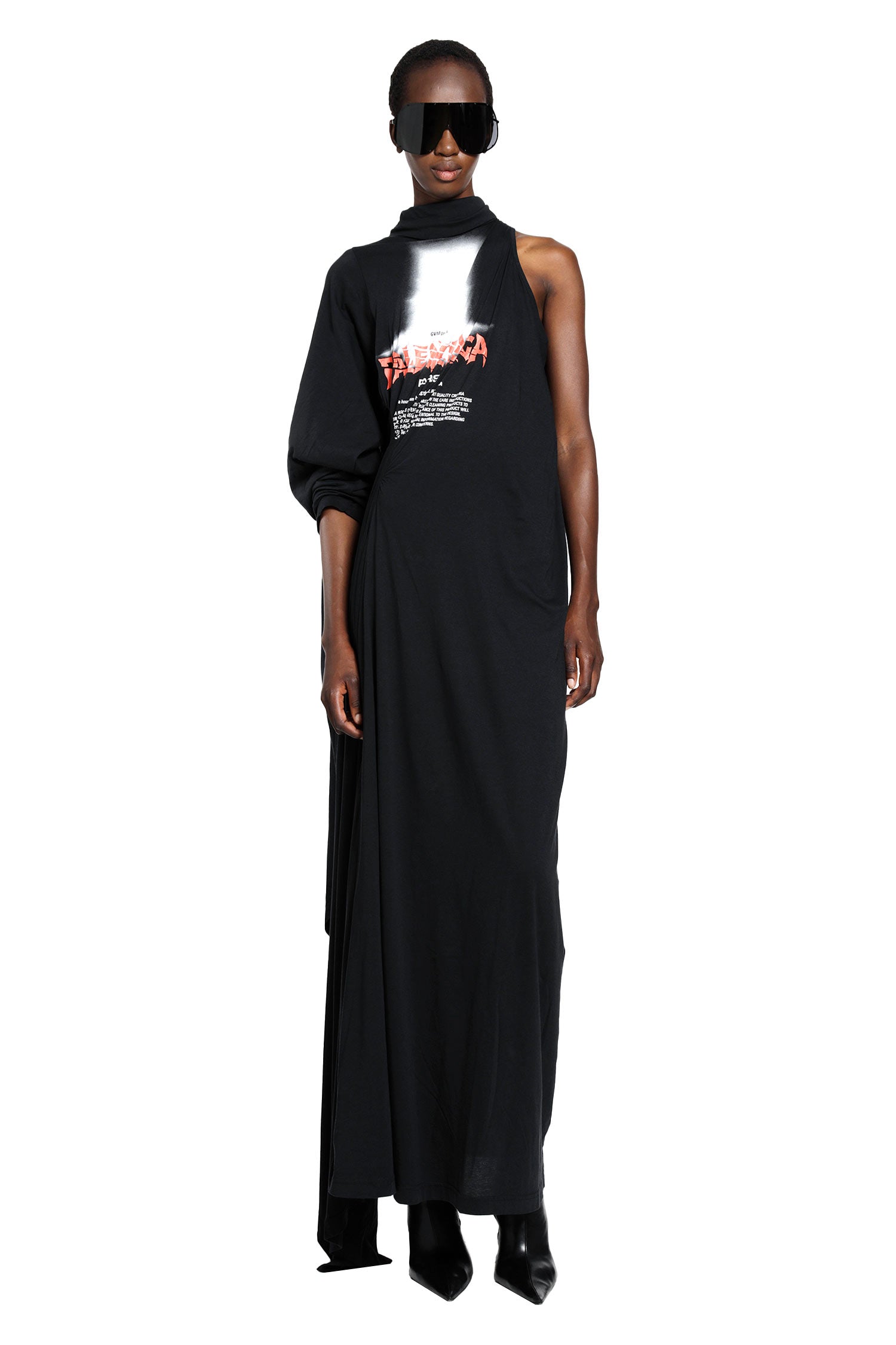 Balenciaga Long Draped Dress