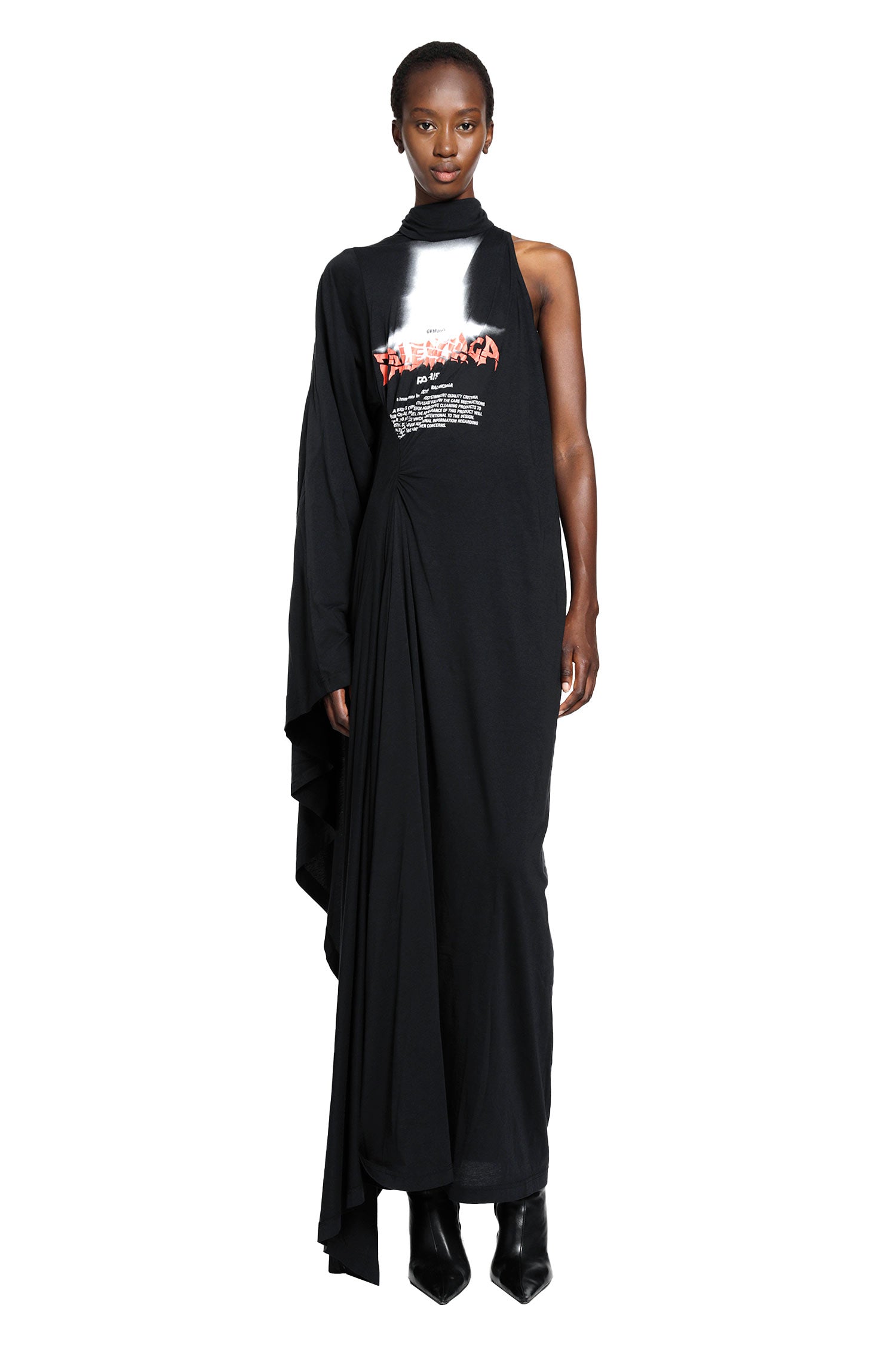 Balenciaga Long Draped Dress, view 2