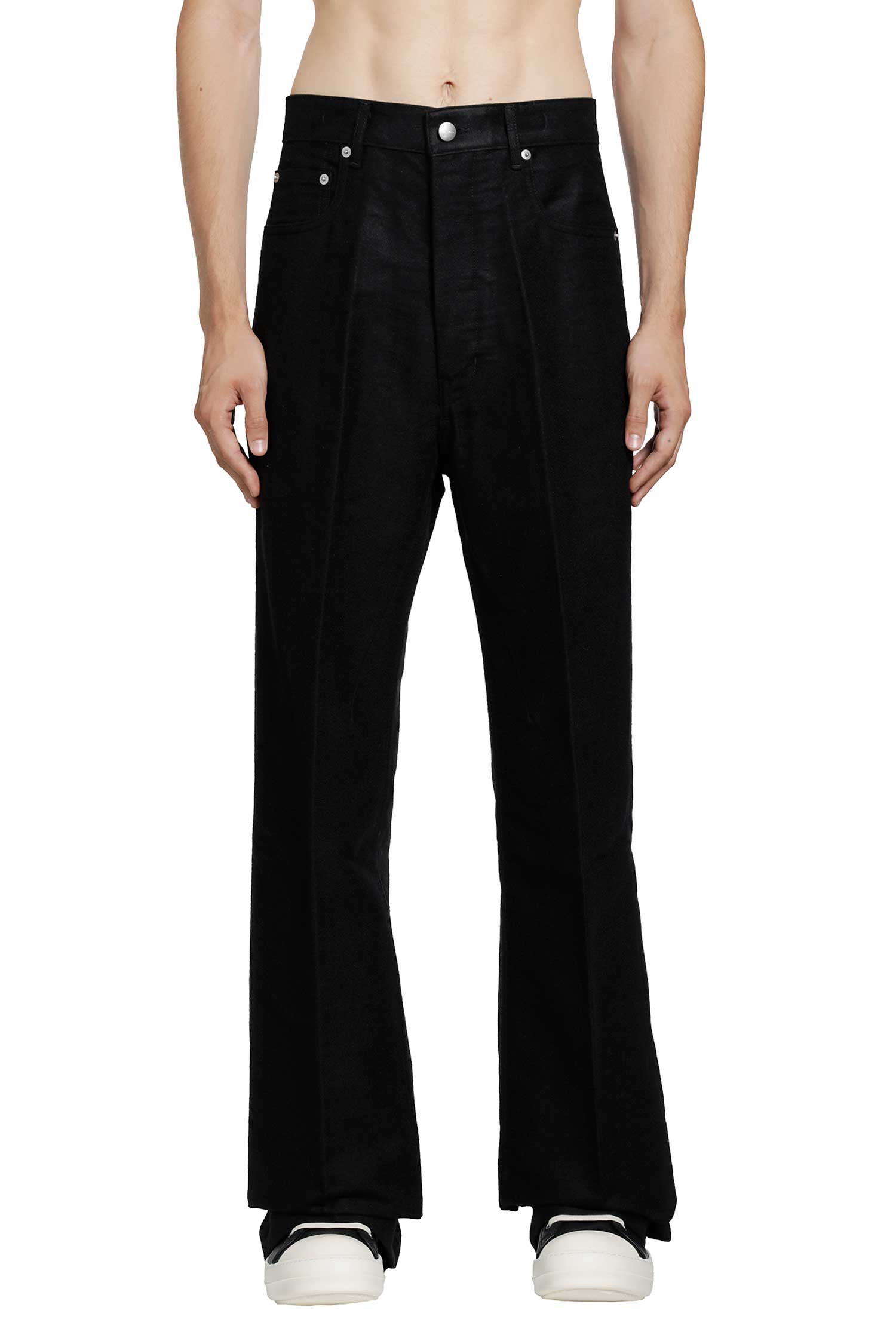 Rick Owens Tower Geth Jeans in Ramie Moleskin, view 2