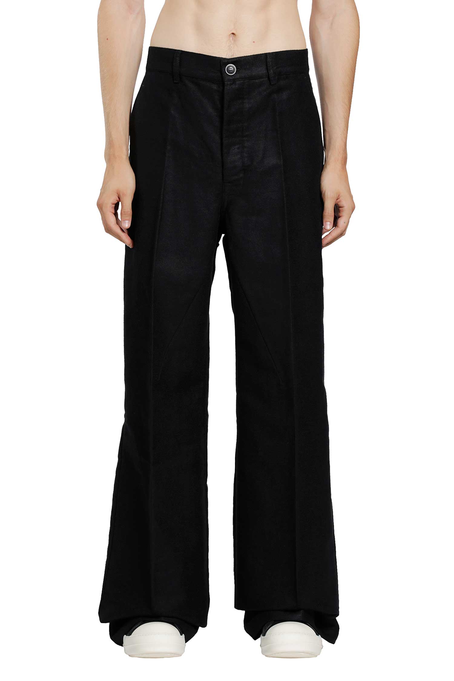 Rick Owens Tower Work Pants in Ramie Moleskin, view 2