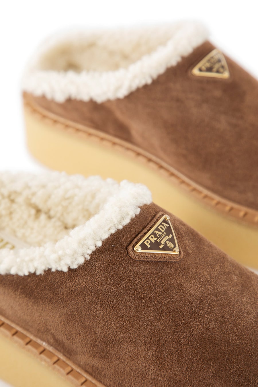 Prada Evolve Slippers in Suede, view 7