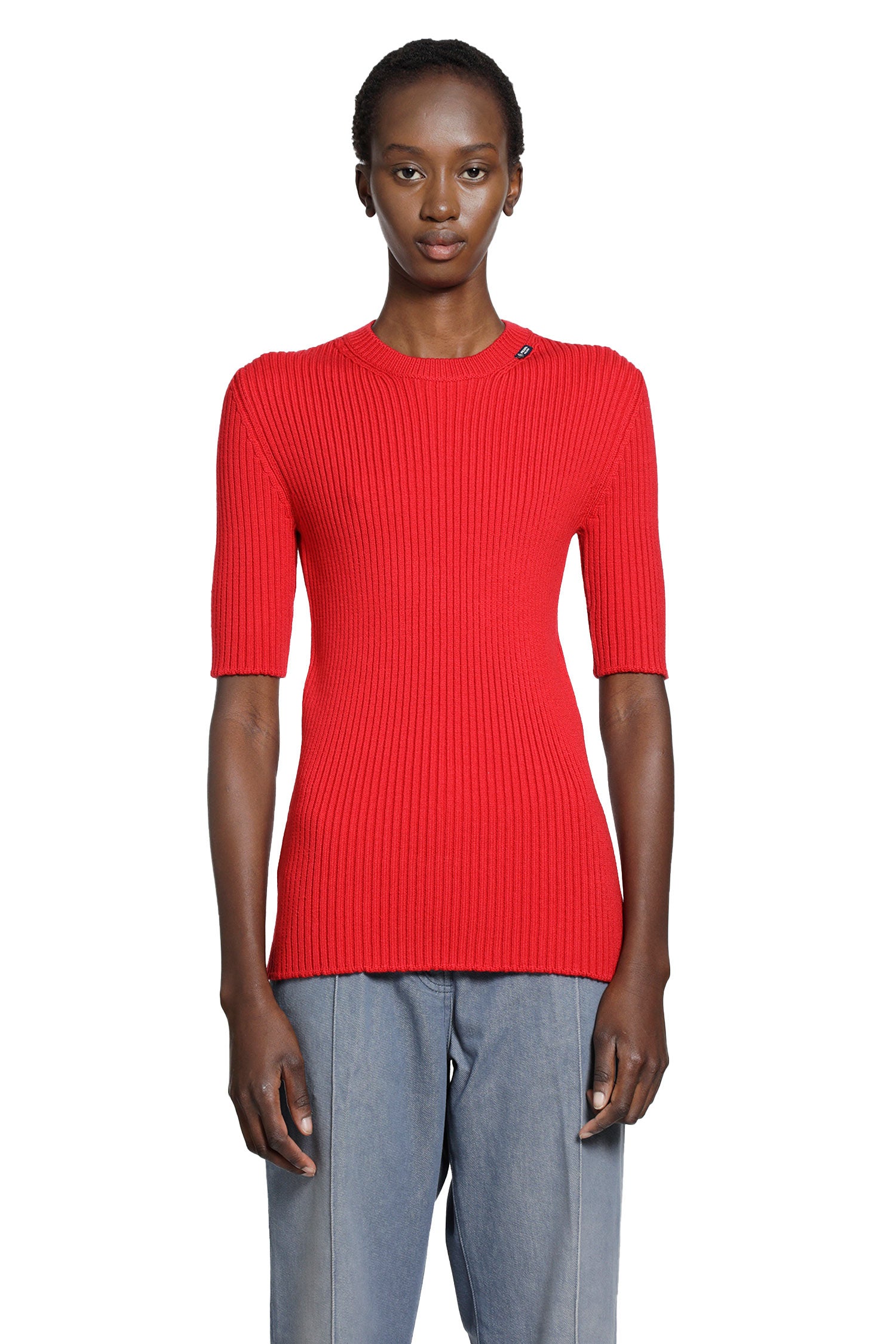 Prada Rib-knit Crewneck Top
