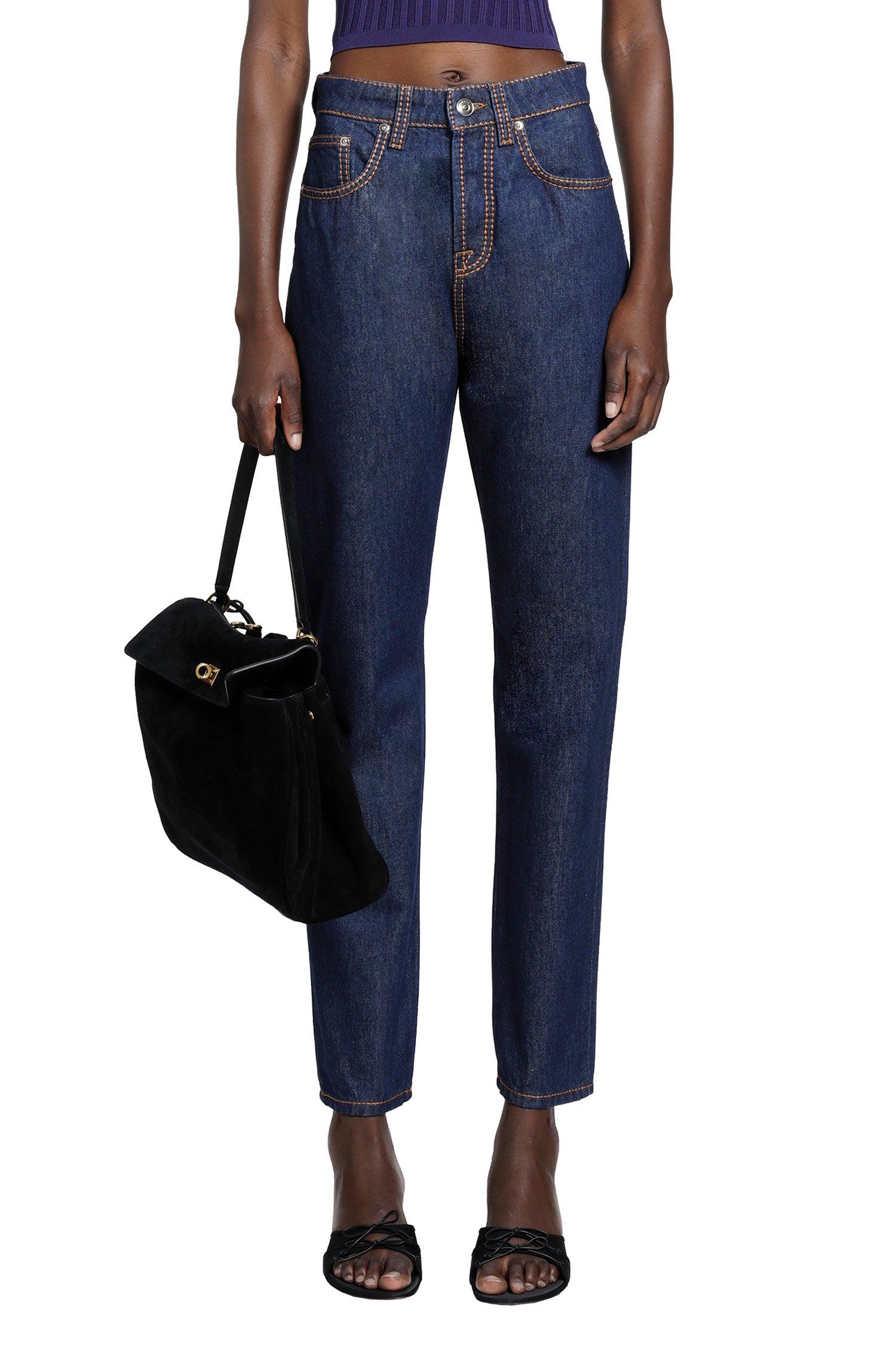 Versace High-Waist Straight Jeans