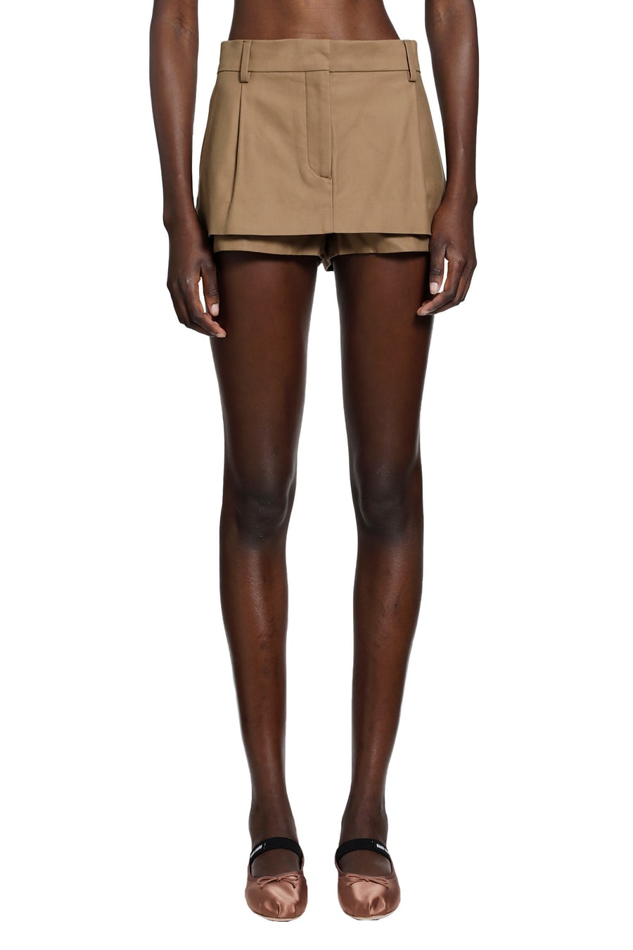 ACNE STUDIOS Layered Satin Mini Skirt, view 2