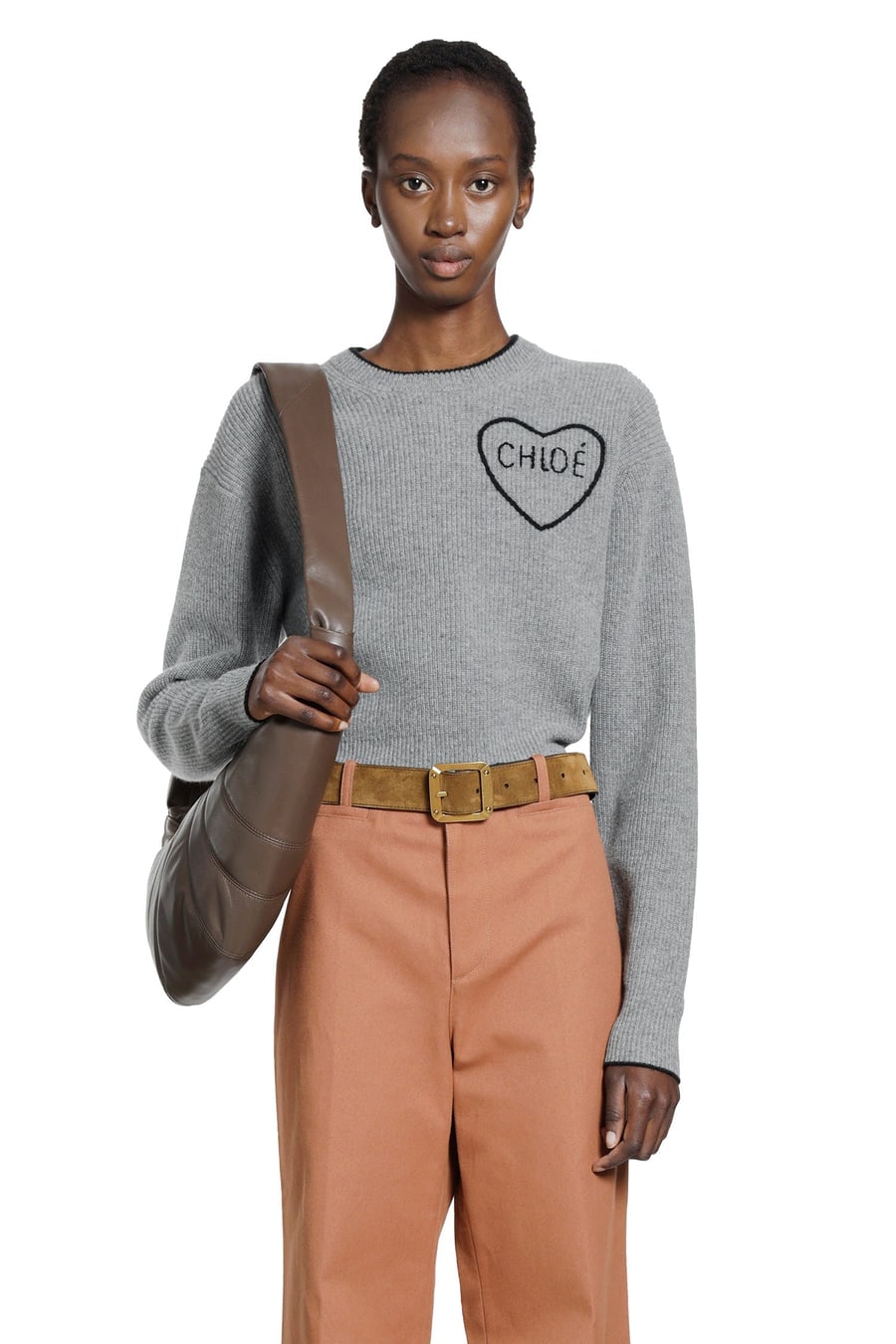 Chloé Wool Knit Cropped Sweater