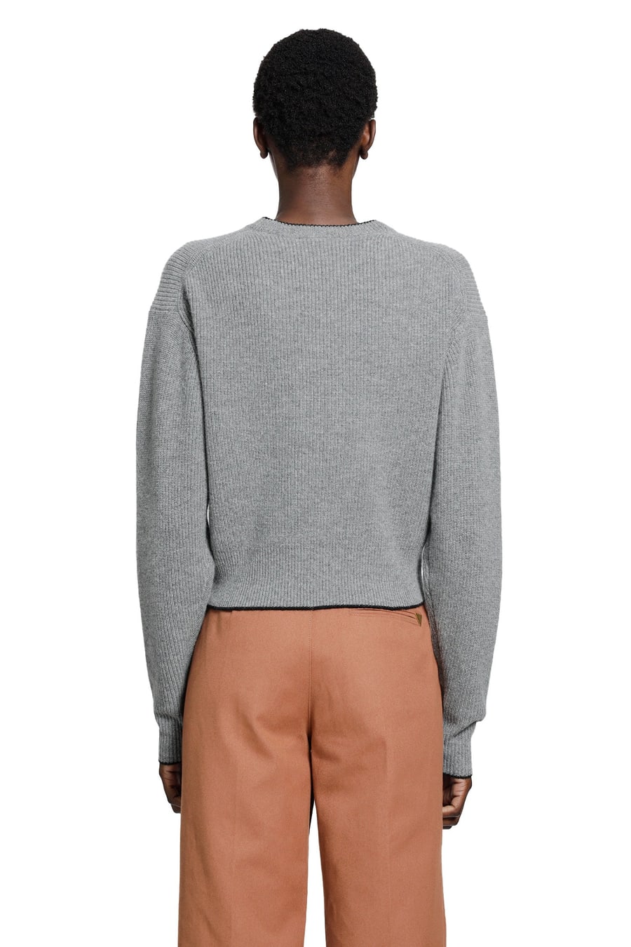 Chloé Wool Knit Cropped Sweater, view 4