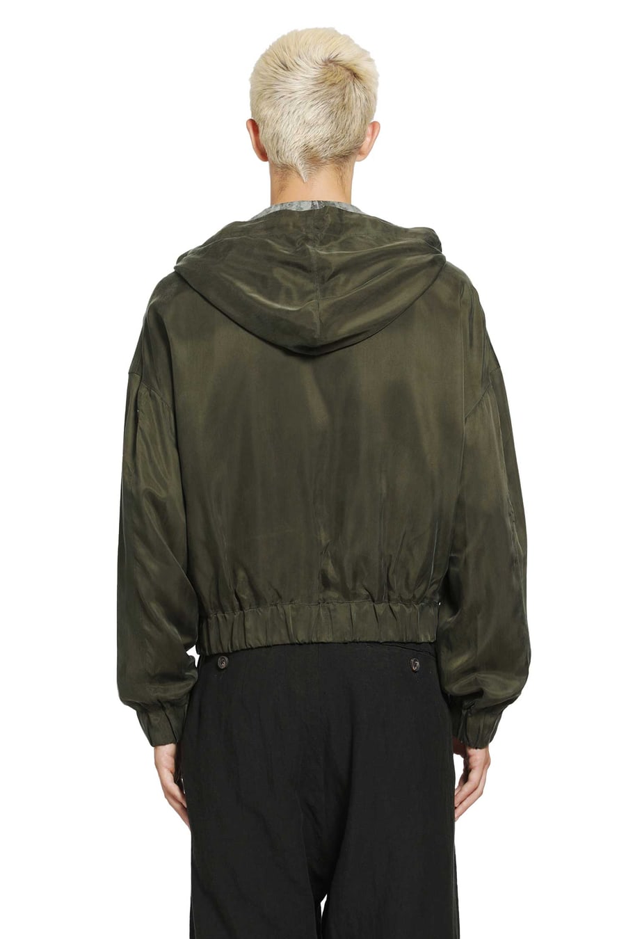 ZIGGY CHEN Croppped Full Zip Hoodie, view 4