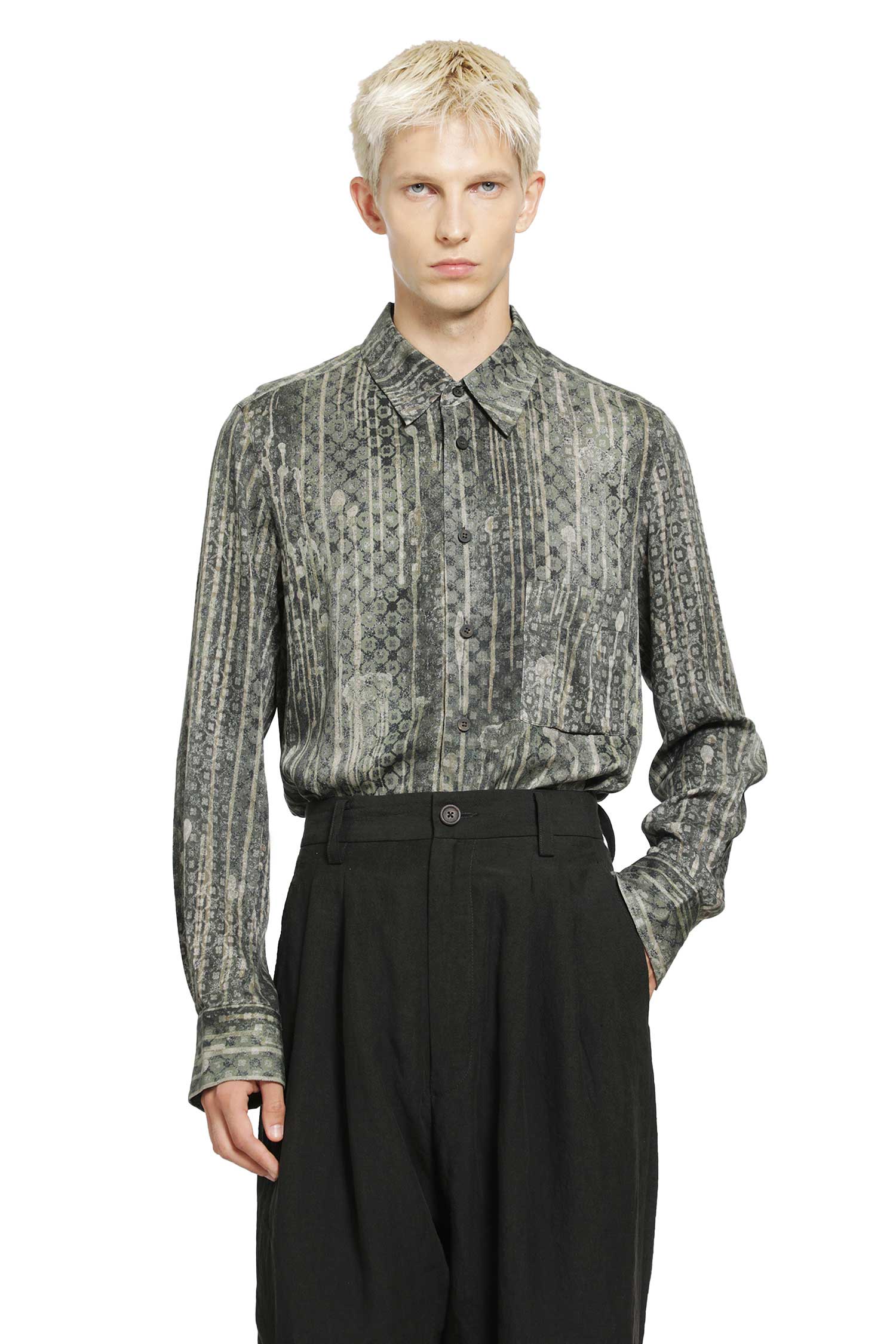 ZIGGY CHEN Claassic Digital Print Shirt