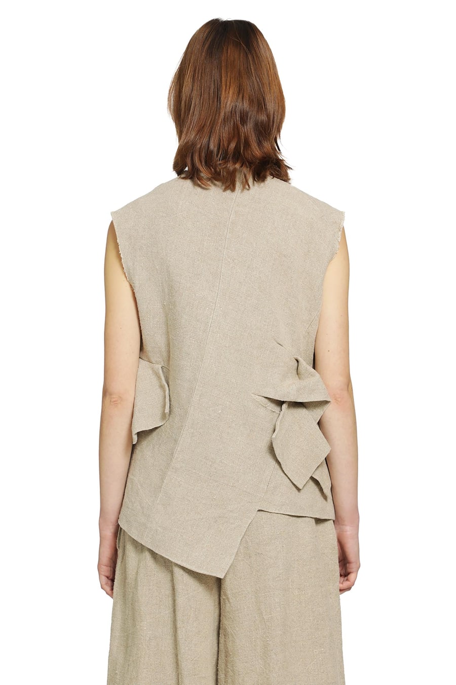 COMME DES GARCONS Ruffled Linen Vest, view 4