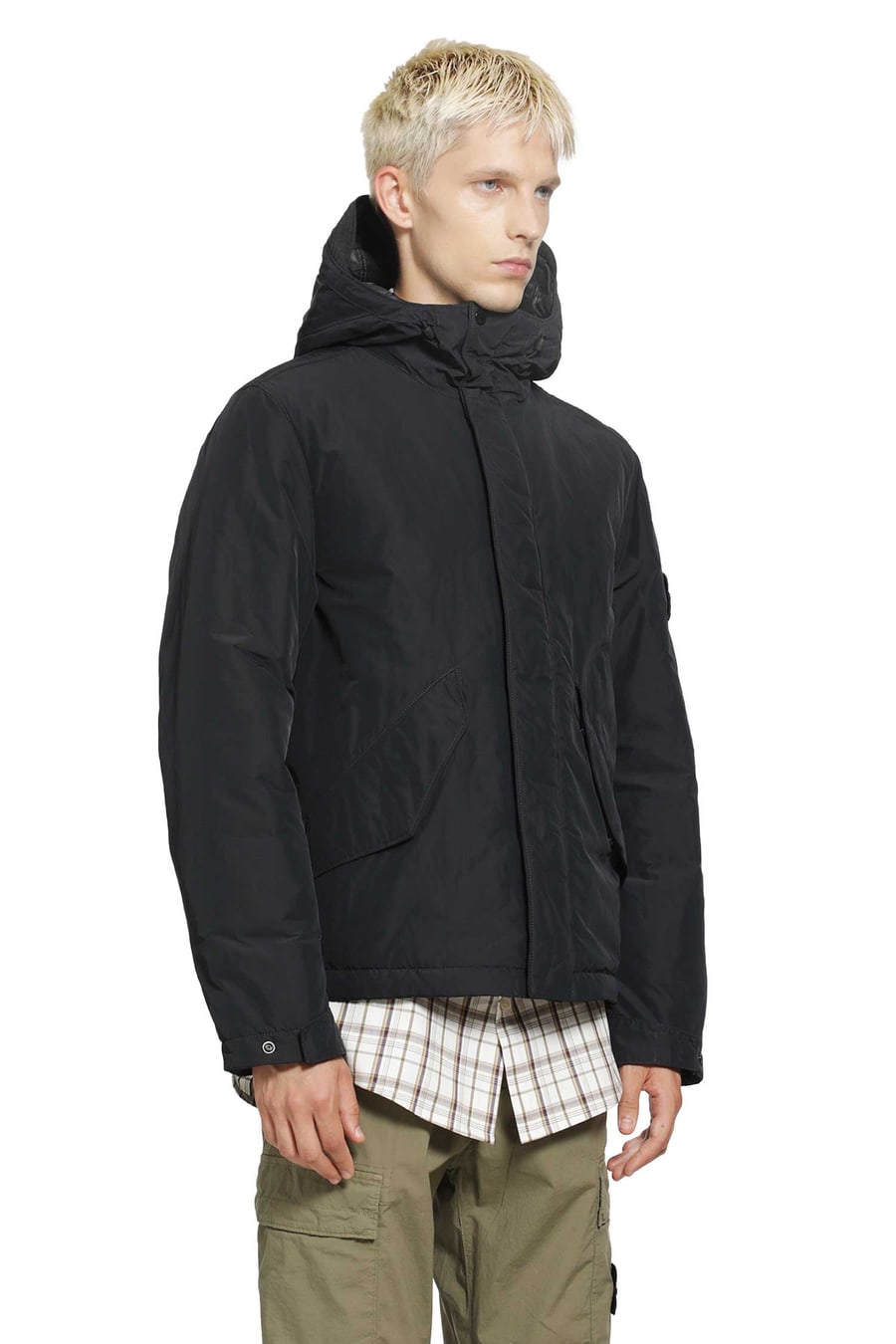 Stone Island 4100010 Micro Twill Hooded Jacket, view 3