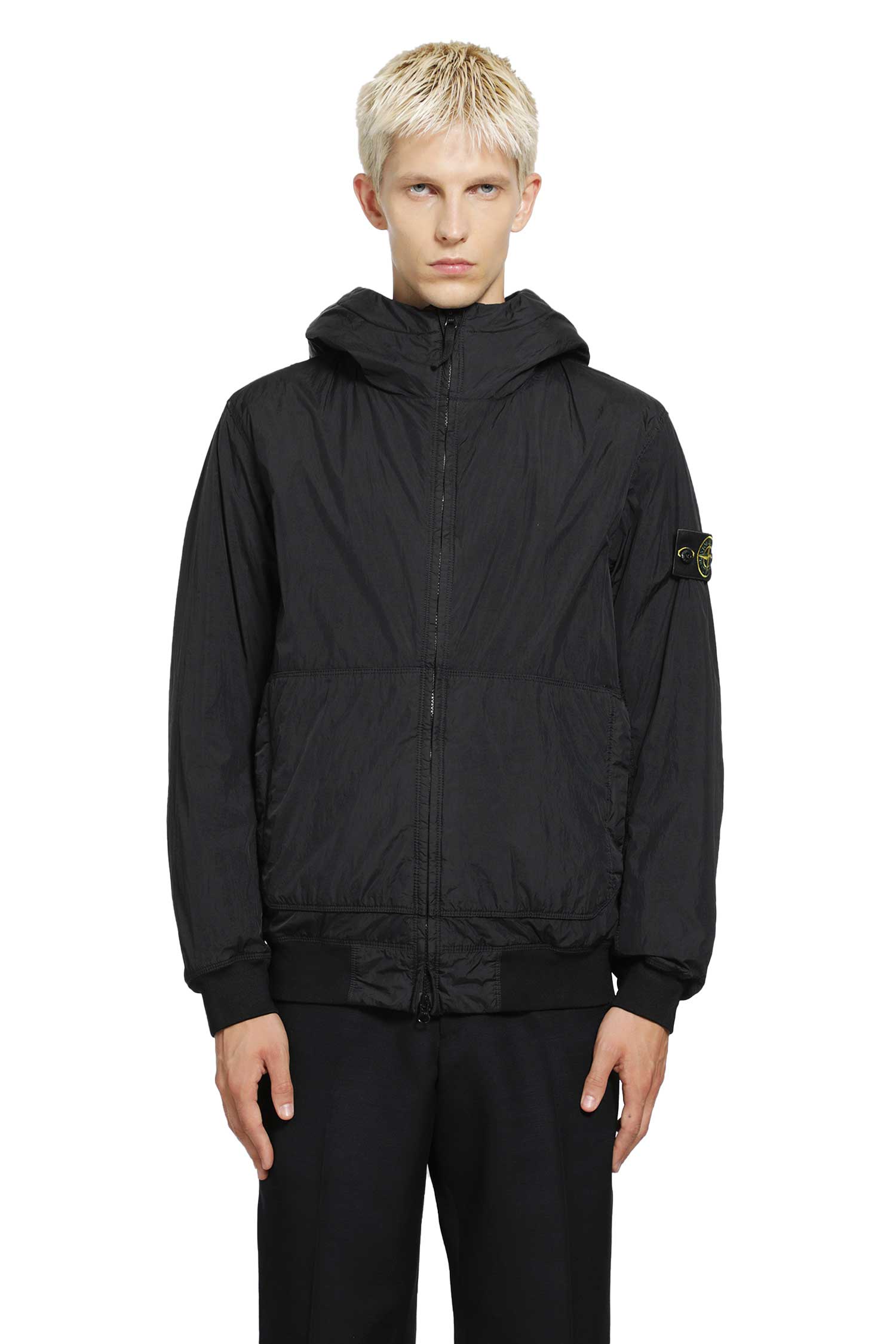 Stone Island 4100110 Crinkle Reps NY Hooded Jacket