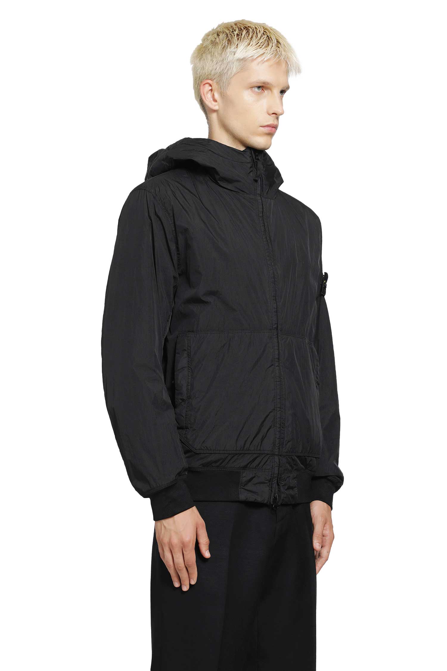 Stone Island 4100110 Crinkle Reps NY Hooded Jacket, view 2