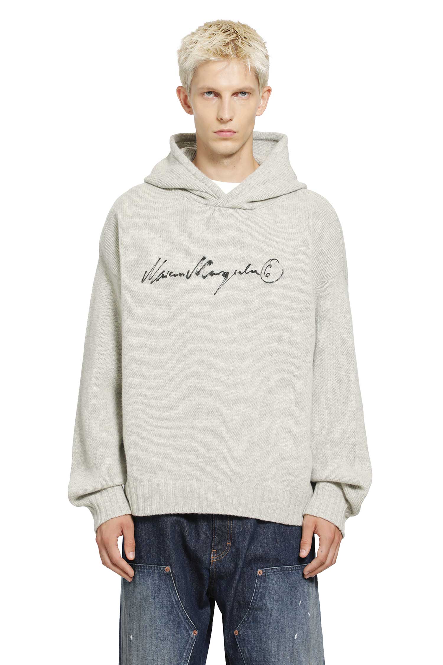 MM6 Maison Margiela Hooded Knit Sweater, view 2