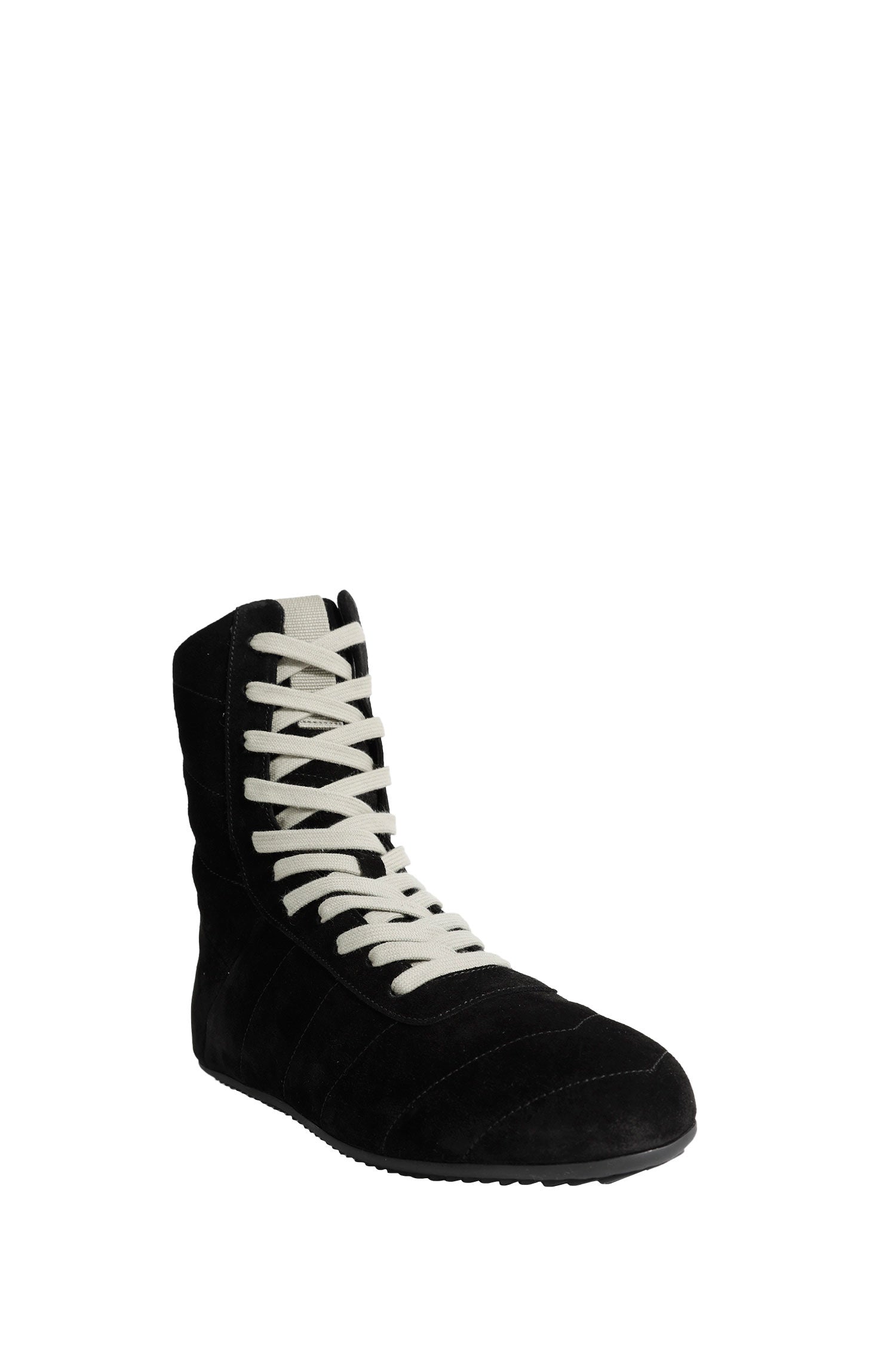 Rick Owens Tower Quilted Minimal High Sneaks, view 2