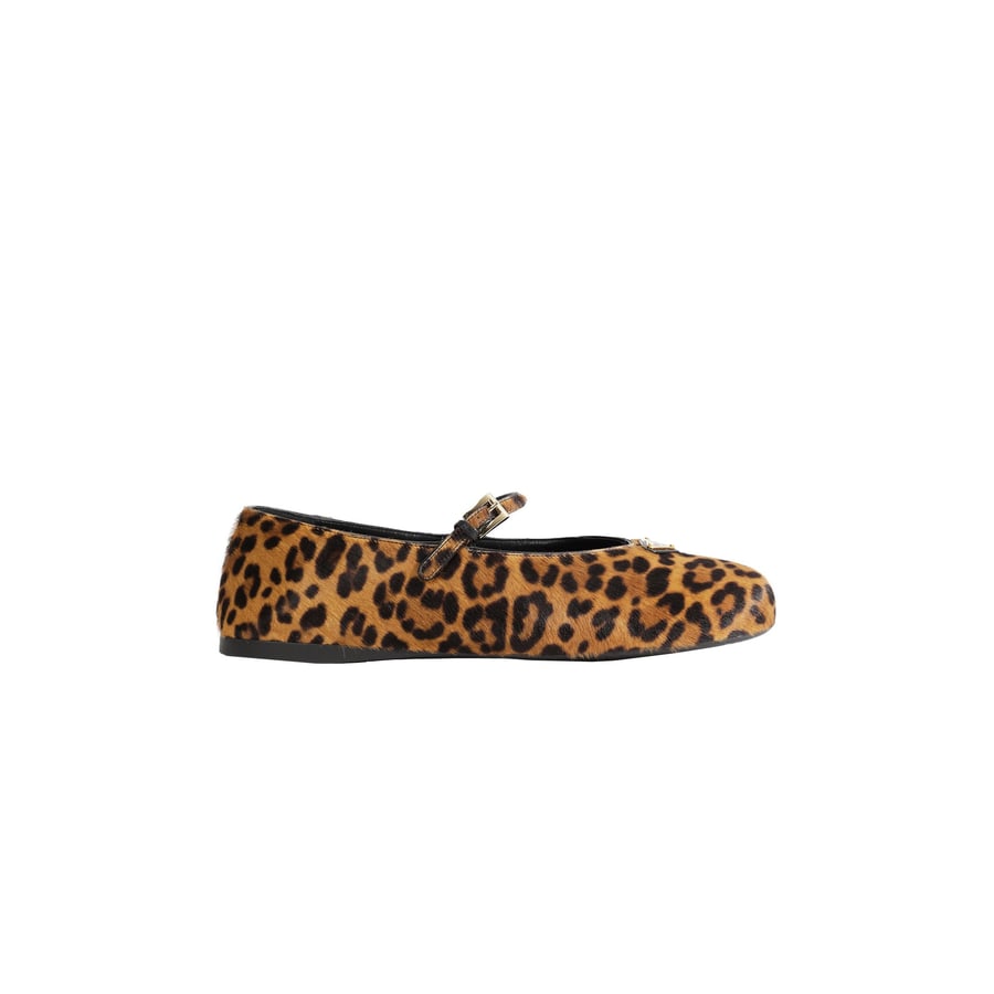 Prada Leopard Print Ballerinas, view 8