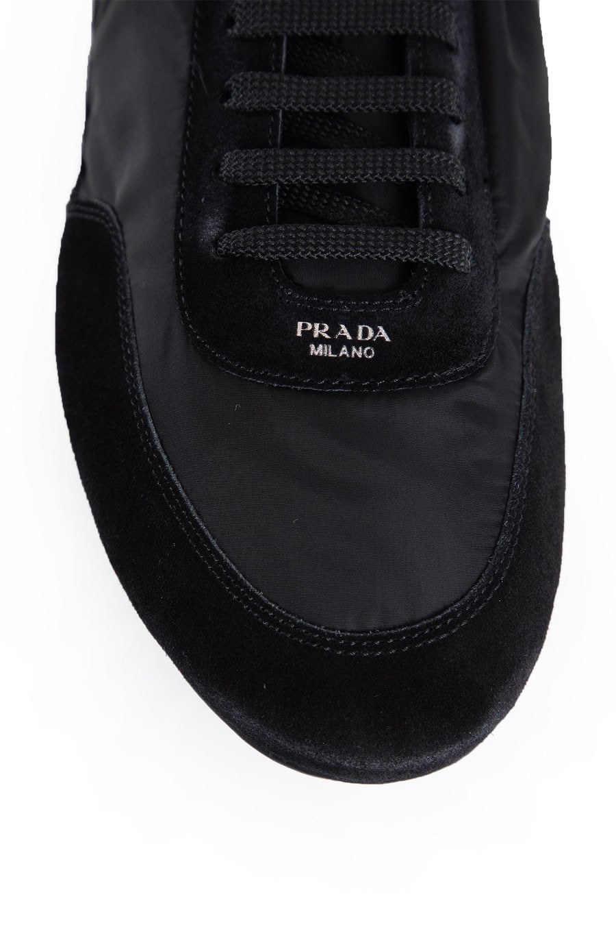 Prada Collapse Re-Nylon and Suede Sneakers, view 5
