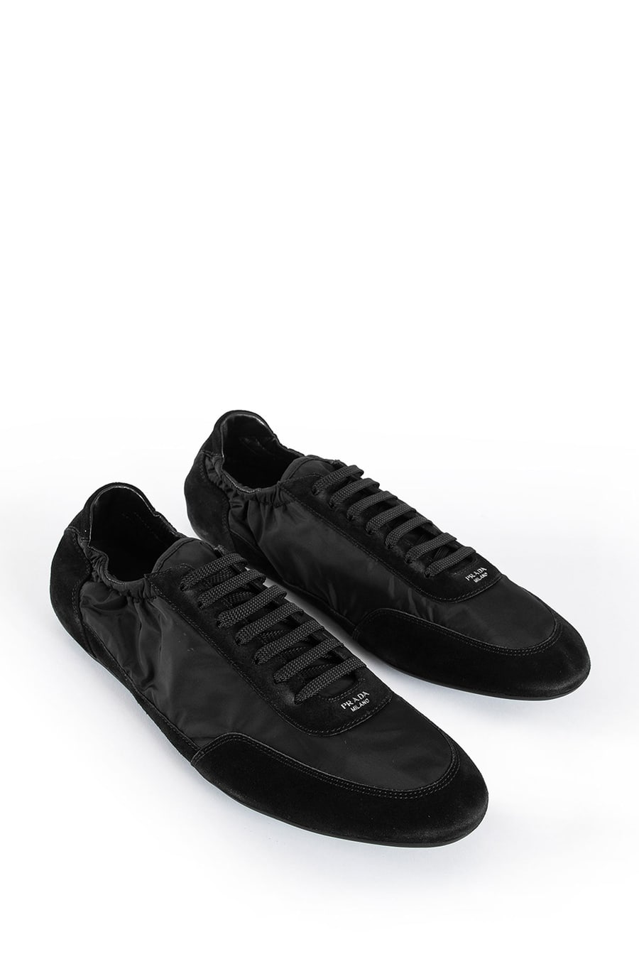 Prada Collapse Re-Nylon and Suede Sneakers, view 6