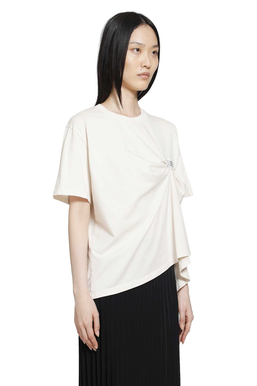 MM6 Maison Margiela Draped Numeric T-Shirt, view 2