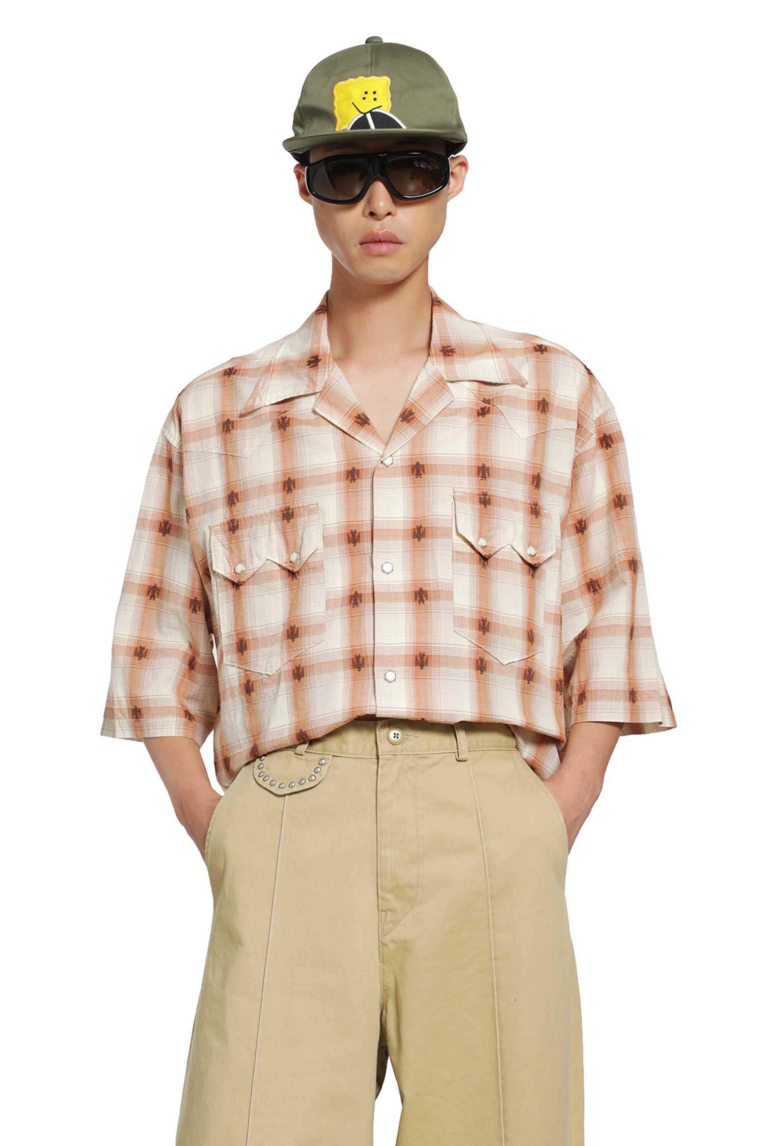 KAPITAL Thunderbird Shadow Check Western Shirt