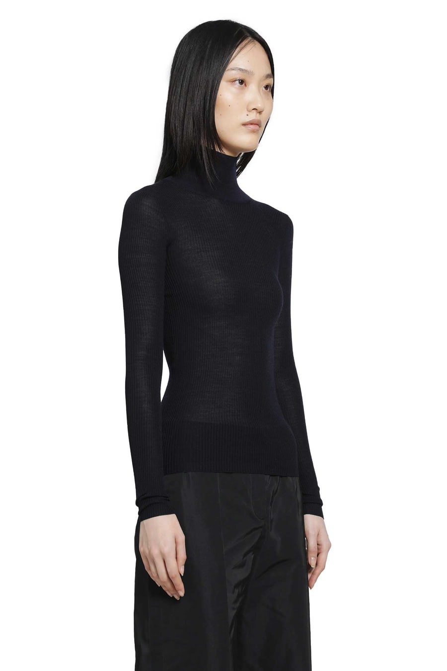 Jil Sander Lightweight Wool High-Neck Sweater, view 3