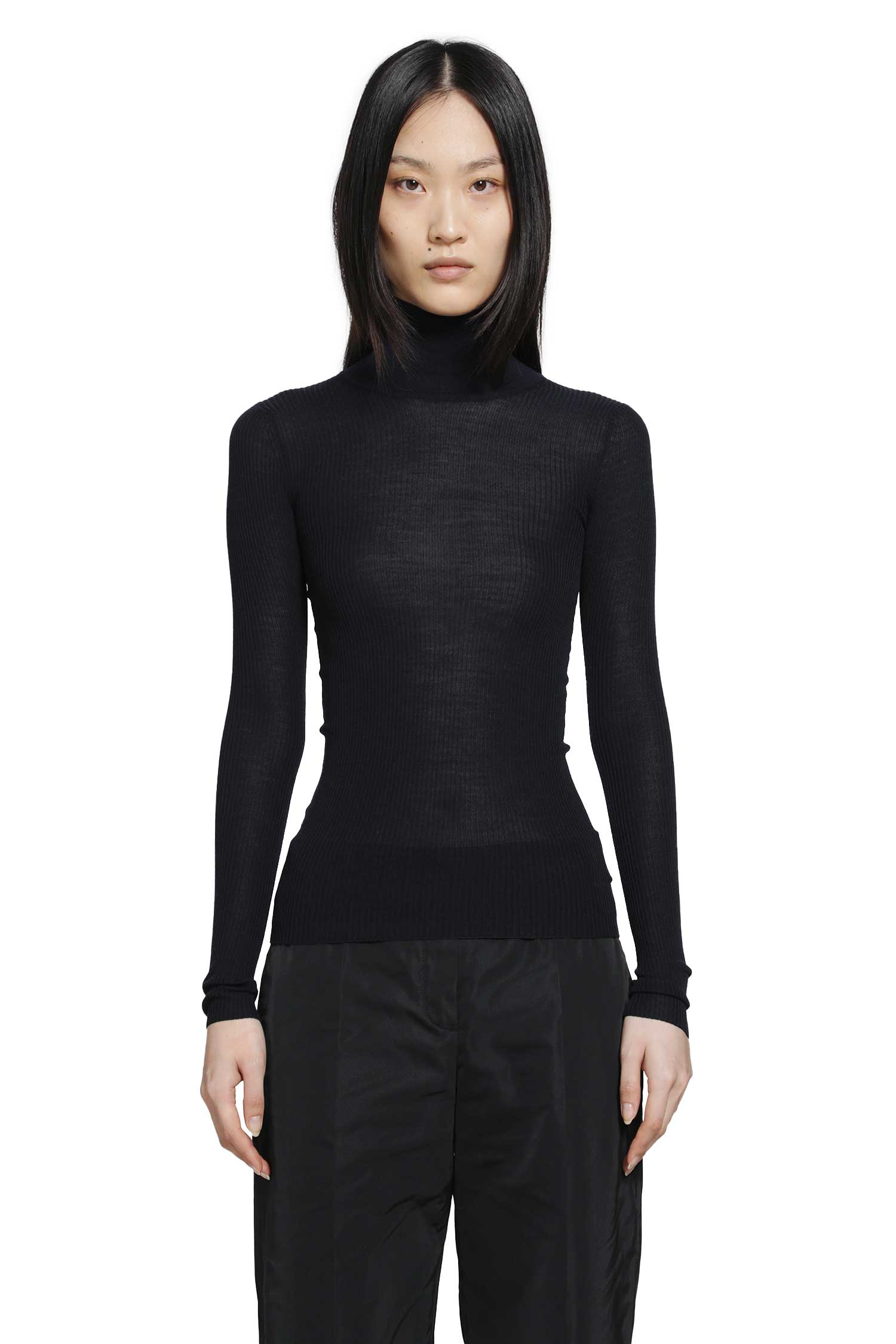 Jil Sander Lightweight Wool High-Neck Sweater, view 2