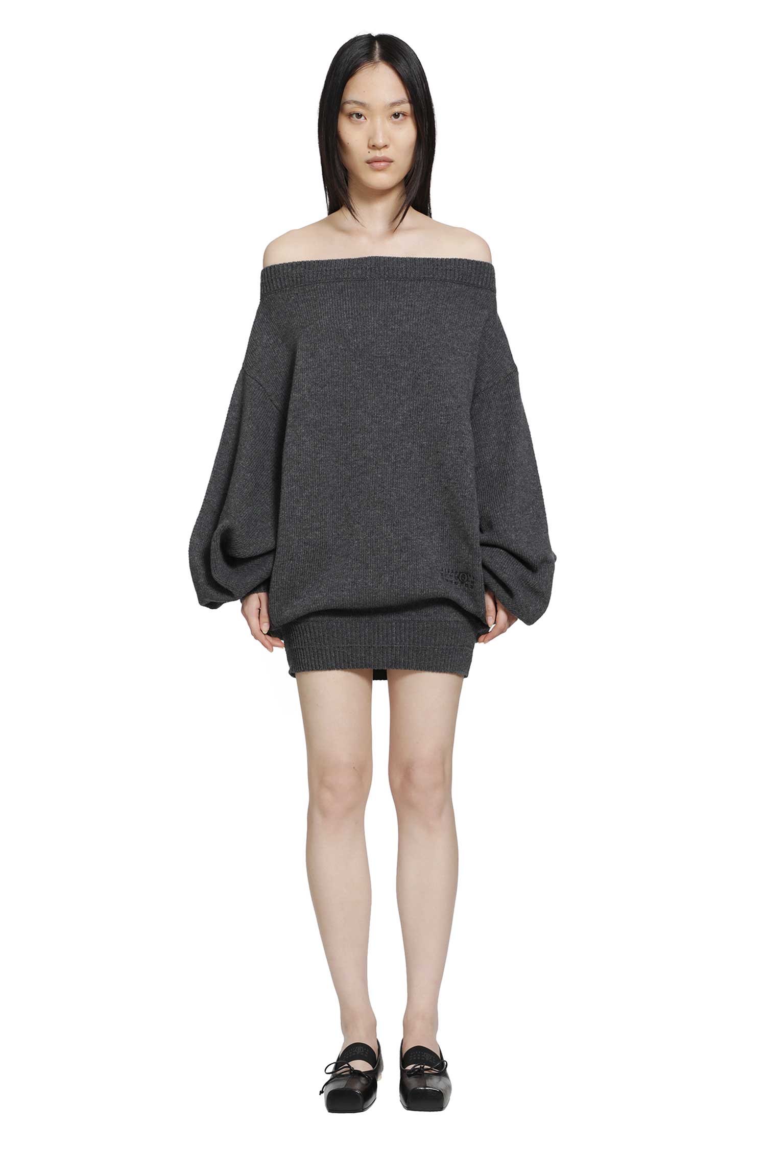 MM6 Maison Margiela Merino Wool Knit Dress, view 2