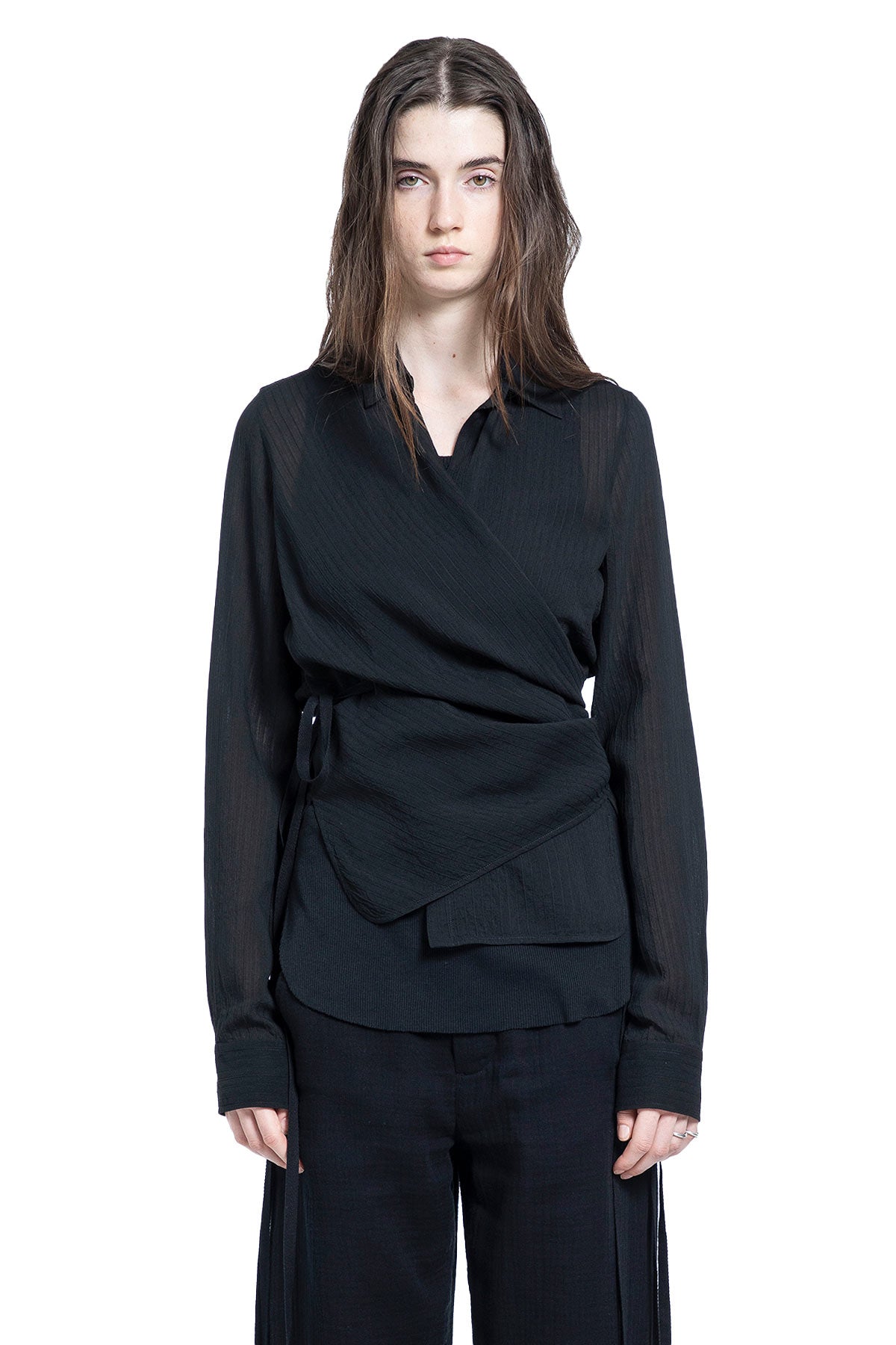 Ann Demeulemeester Alba Asymmetric Wrap Shirt