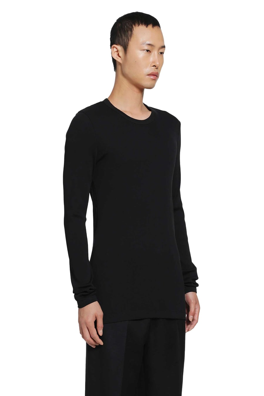 Lemaire Long Sleeve Ribbed Tee, view 3
