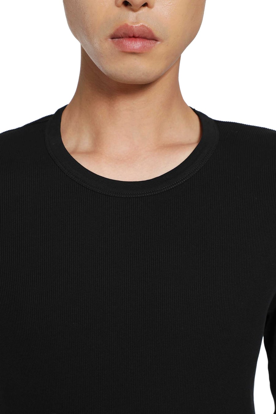 Lemaire Long Sleeve Ribbed Tee, view 5