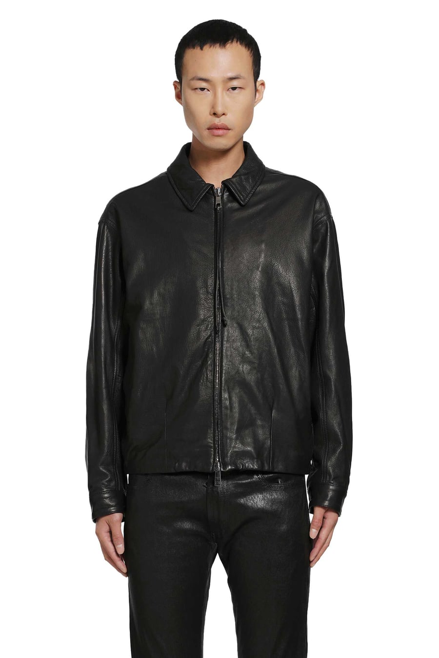 GIORGIO BRATO Leather Jacket, view 2