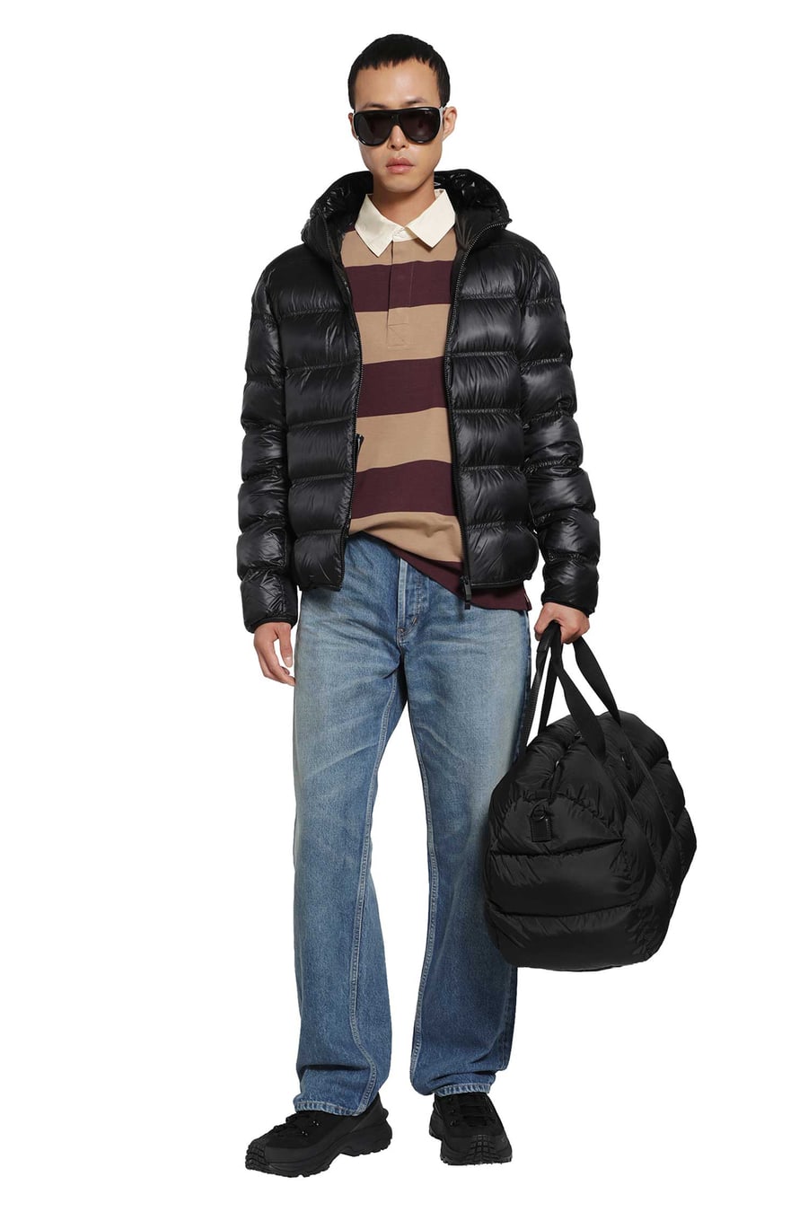 Moncler Guadiana Hooded Down Jacket, view 6